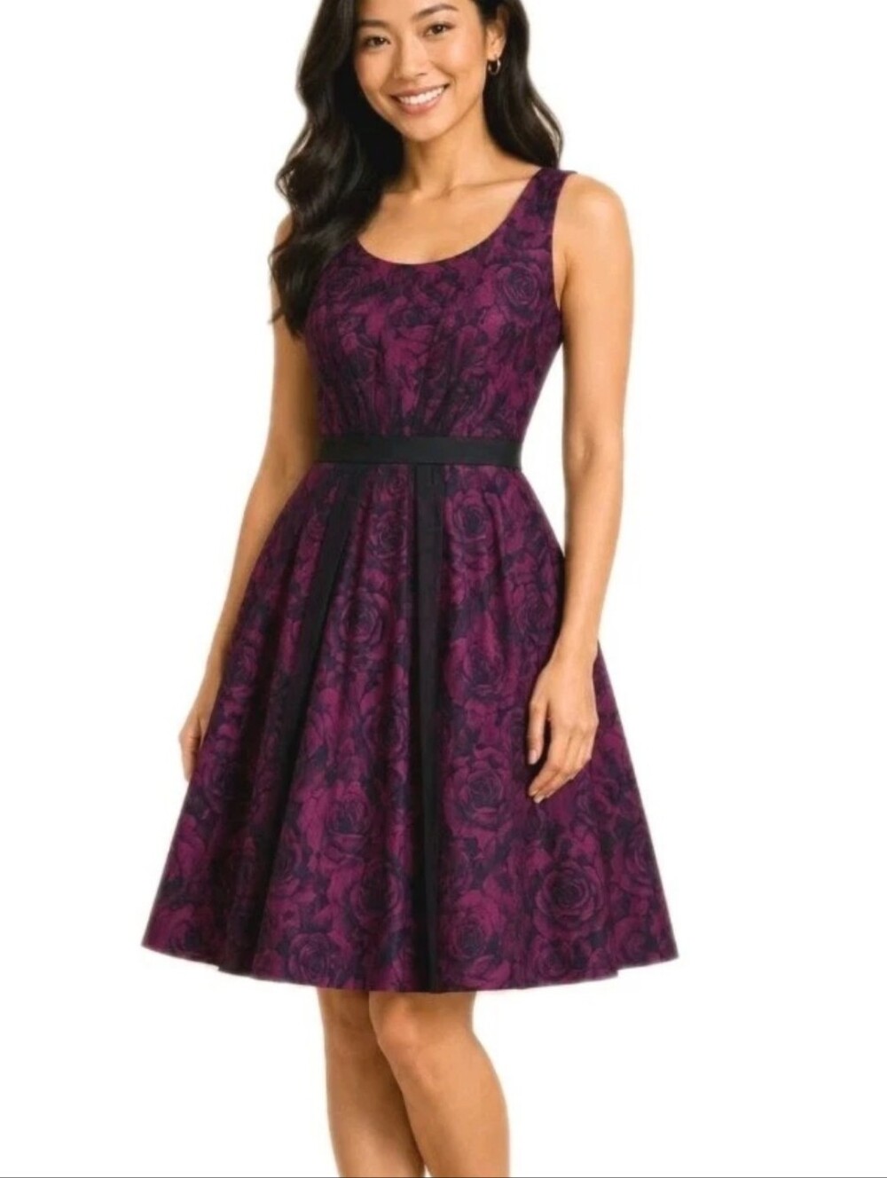 Jessica Simpson~Women's Sz 4~Sangria Fit & Flare Sleeveless Party Dress NWT $168